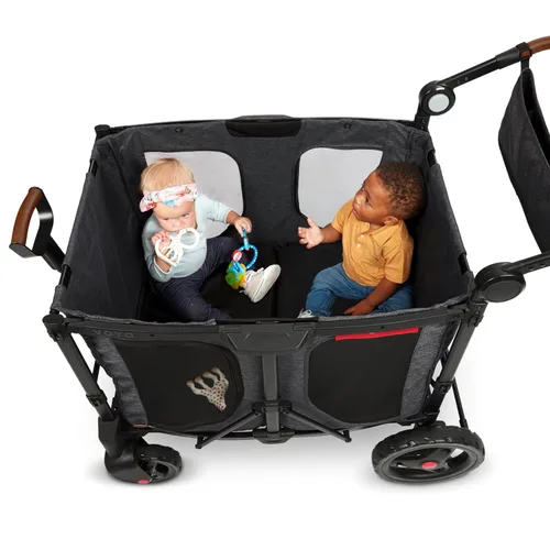 Miniatura 11 de Radio Flyer Voya XT Cochecito Vagón para Bebé – Carrito Rodante de Juego al Aire Libre y Carrito de Playa con Ruedas, Vagón Cochecito Cuádruple