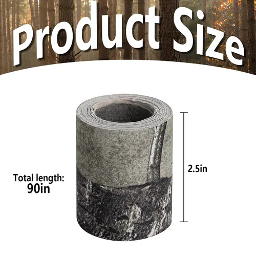 Miniatura 2 de Adnee Cinta silenciadora de camuflaje de 2.5 yardas x 2.5 pulgadas, cintas de camuflaje autoadhesivas, cinta protectora de camuflaje para tu