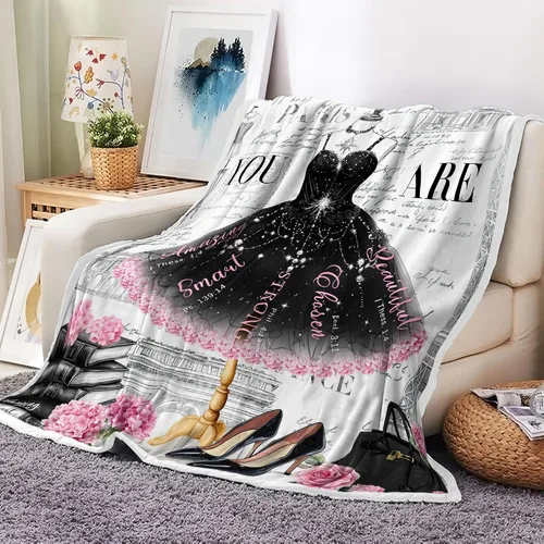 Miniatura 8 de Manta de bebé para niñas y niños, 40 x 30 pulgadas, suave manta de franela para bebé con patrón de lunares arcoíris clolrful, manta cálida