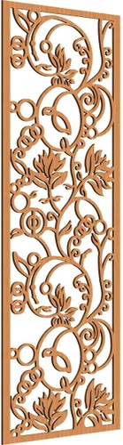 Miniatura 156 de 9 3/8"W x 24 3/8"H x 1/4"T Caspio Decorativos Paneles De Pared De Madera De Calado, Roble Rojo rojo (Red Oak)