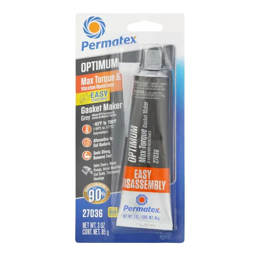 Miniatura 13 de Permatex 22074 Ultra Grey Rigid High-Torque RTV Fabricante de Juntas de Silicona, Seguro para Sensores y No Corrosivo, Para Aplicaciones de Alto Par