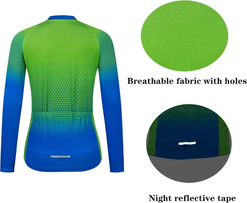 Miniatura 6 de Maillot de ciclismo para mujer, Road & Mountain Ladies Bike Shirt, Bicicletas Tops S-3XL