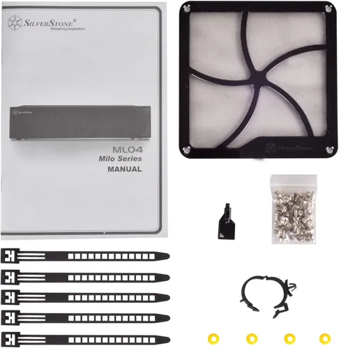 Miniatura 10 de Silverstone Tecnología Milo ML04 Tipo-C Puerta delantera de aluminio/cuerpo de acero Micro ATX Media Center/HTPC Caso, SST-ML04B-C