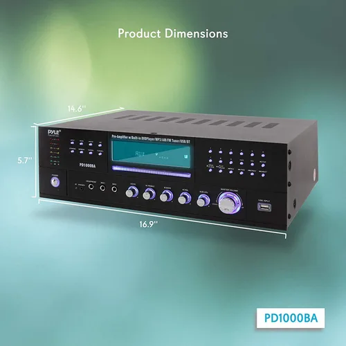 Miniatura 2 de Amplificador de potencia Bluetooth inalámbrico de 4 canales