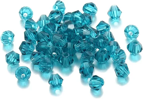 Miniatura 22 de 200 cuentas de cristal de transparencia austriaca, cuentas de vidrio bicona, cuentas espaciadoras sueltas para manualidades, pulseras, aretes