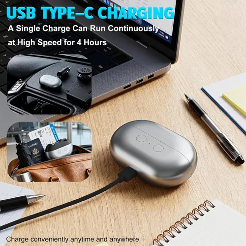 Miniatura 3 de Fanyil easyclip - Cortaúñas inteligente para personas mayores, herramienta eléctrica de cuidado de uñas con luz LED, recortadora de uñas sin dolor