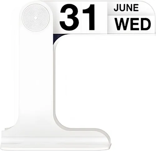 Miniatura 12 de Calendario Perpetuo Giratorio, Calendario de Escritorio 2025-2026 Para Decoración Diaria de Oficina y Hogar, Ornamento de Escritorio, Accesorios