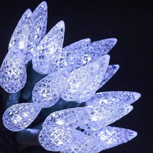 Miniatura 5 de Twinkle Star Guirnalda de luces de Navidad C6, 50 LED de 17 pies, funciona con pilas, con 8 modos de iluminación, luces impermeables para interiores