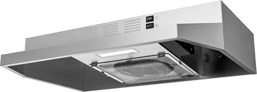 Miniatura 16 de FIREGAS Campana extractora negra de 24 pulgadas, 300 CFM con conductos/sin conductos convertible bajo gabinete, campana de cocina en acero Acero
