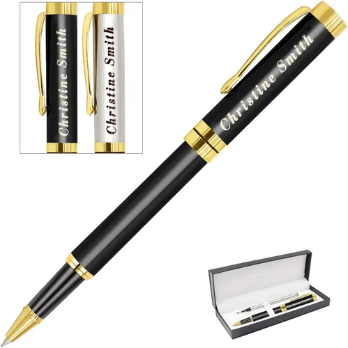 Miniatura 3 de Amlion Bolígrafos personalizados grabados con nombre, bolígrafos recargables de recarga media, regalos personalizados para hombres y mujeres Pen