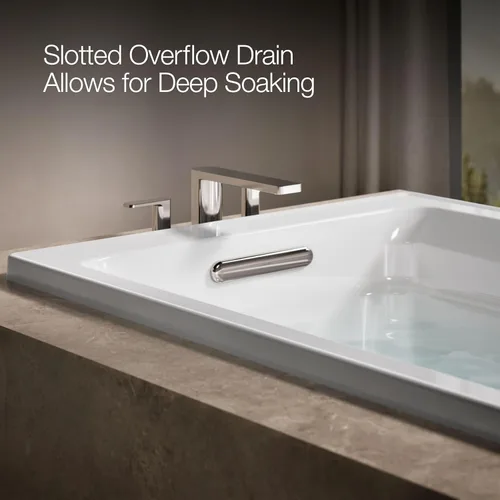 Miniatura 5 de Kohler Archer tina de 6 pies con diseño cómodo y profundo, 1125-0, 0 volts Blanco