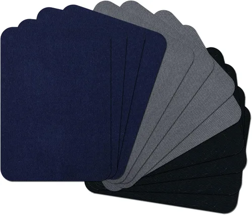 Miniatura 27 de 15 piezas de parches de tela de calidad premium para planchar por dentro y por fuera, adhesivo más fuerte, algodón, rojo, verde, azul, marrón
