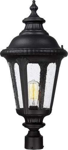 Miniatura 11 de Emliviar XE265B-M BK-SW - Lámpara de pared clásica negra de 24.4 pulgadas, color negro, para pasillo, base E26 de 60 W máximo, XE265B-M BK-SW
