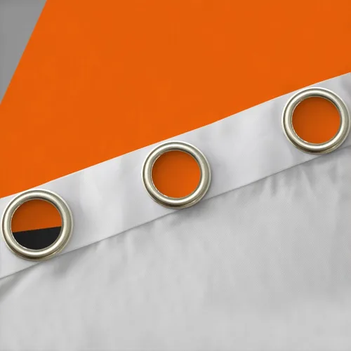 Miniatura 5 de Cortinas opacas de 38 pulgadas de ancho x 45 pulgadas de largo, cortinas opacas de triángulo geométrico naranja, negro, gris claro, cortinas