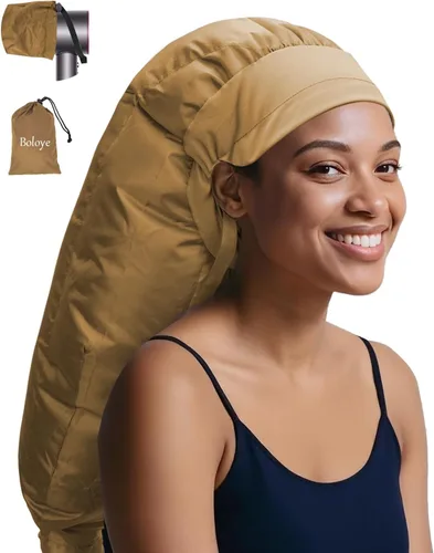 Miniatura 9 de Boloye Accesorio de Gorro para Secador de Cabello – Gorro de Secadora con Capucha XL de 28.5" para Secado Más Rápido y Acondicionamiento Profundo