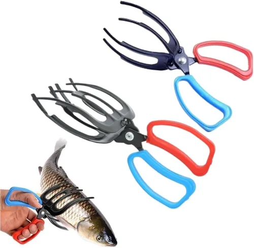 Miniatura 11 de Pinza de Pescado de 3 Garras, Pinza de Pesca Multifuncional de Tres Dientes 2025 NUEVA Antideslizante, Pinza de Pescado de Metal con Agarre