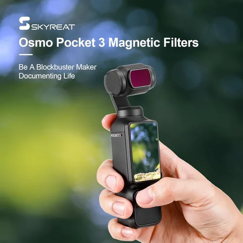 Miniatura 6 de Skyreat Juego de filtros ND para DJI Osmo Pocket 3 Creator Combo Accesorios (ND1000)
