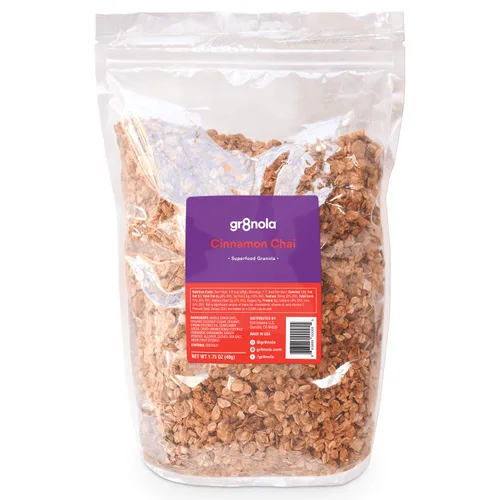 Miniatura 15 de gr8nola The Original - Cereal de granola saludable y bajo en azúcar, fabricado con superalimentos, almendras enteras, miel, canela y linaza, sin