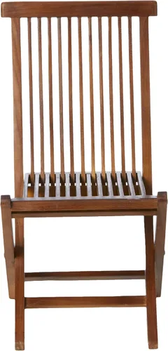 Miniatura 2 de ALATEAK Juego de sillas plegables de madera para interiores y exteriores (2 sillas)