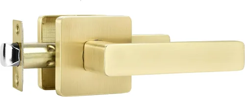 Miniatura 34 de Leydebong - Paquete de 4 picaportes resistentes para entrada con llave, manija dorada, llaves iguales/combo con llave, reversible para la izquierda