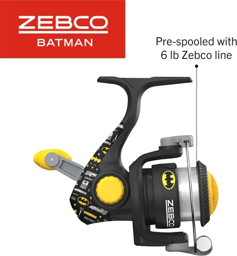 Miniatura 5 de Zebco Combo de carrete giratorio y caña de pescar juvenil, 5 pies, varilla de fibra de vidrio de 2 piezas, potencia media-ligera, acción moderada