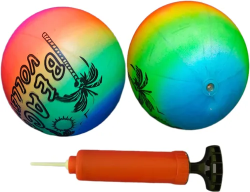 Juego de pelotas deportivas suaves para niños, varios tamaños de pelota de fútbol, baloncesto, fútbol, pelota de tenis, voleibol con bomba de mano