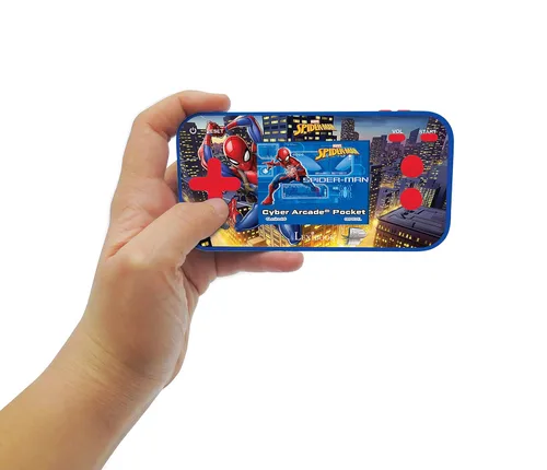 Miniatura 6 de LEXiBOOK Spider-Man Consola de Juego de Arcade Cyber Pocket, 150 Juegos, Pantalla LCD, Funciona con Pilas, Rojo/Azul, JL1895SP
