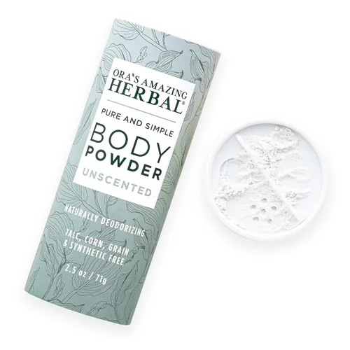 Polvo corporal natural de Ora's Amazing Herbal, polvo de limpieza, sin talco, maíz, cereales ni gluten, esencia Sweet Love (aceites esenciales de