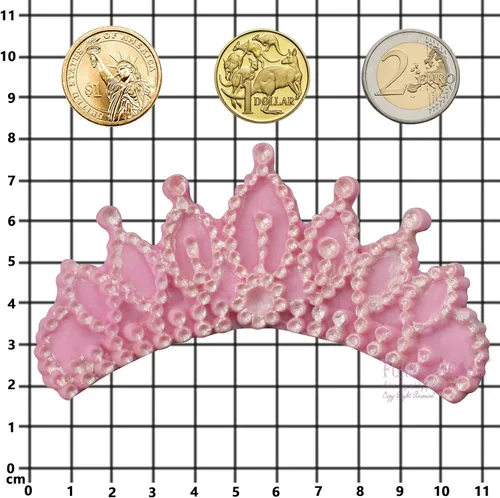Miniatura 5 de Funshowcase Crown Queen - Molde de silicona para Sugarcraft, decoración de cupcakes, joyas, arcilla polimérica, proyectos de manualidades