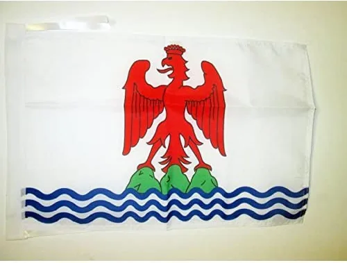 Miniatura 1204 de Bandera de México AZ FLAG, 45.7 x 30.5 cm, con cordones - Pequeñas banderas mexicanas de 30 x 45 cm - Bandera de 45.7 x 30.5 cm