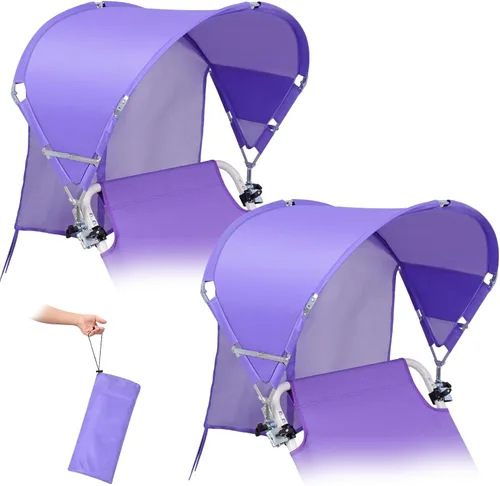 Miniatura 10 de Toldo universal XL resistente al viento para silla, extra grande plegable UPF 50+ con abrazadera ajustable, se adapta a la mayoría de la playa