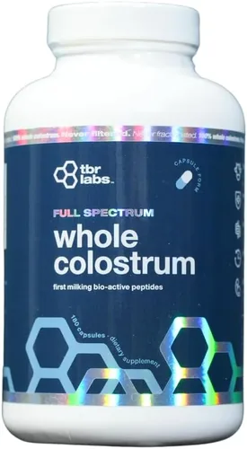 Calostro bovino puro, 180 cápsulas, libre de antibióticos y hormonas, procedente de Estados Unidos, totalmente natural, 100% primer ordeño