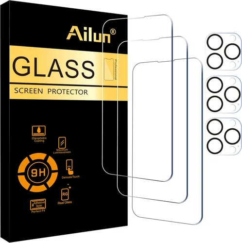 Miniatura 18 de Ailun Paquete de 3 protectores de pantalla para iPhone 17 Pro [6.3 pulgadas] + 3 protectores de lente de cámara con marco de instalación, protección
