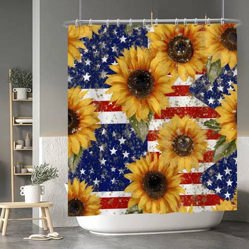 Miniatura 31 de Cortina de ducha de fantasma y gato negro para niños, 36 x 72 pulgadas, espeluznante y bonita, cortina de baño de Halloween con 6 ganchos, cortina