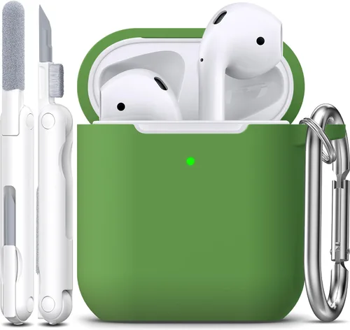 Miniatura 56 de Funda para AirPods con llavero, protección completa, de silicona, accesorios para AirPods, funda para hombres, mujeres y adolescentes, con estuche