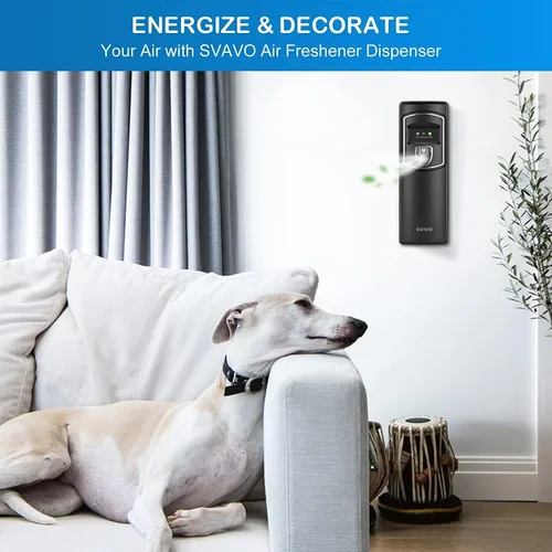 Miniatura 8 de SVAVO Dispensador automático de ambientador, montado en la pared/de pie, dispensador de aerosol automático programable para interiores, dormitorio