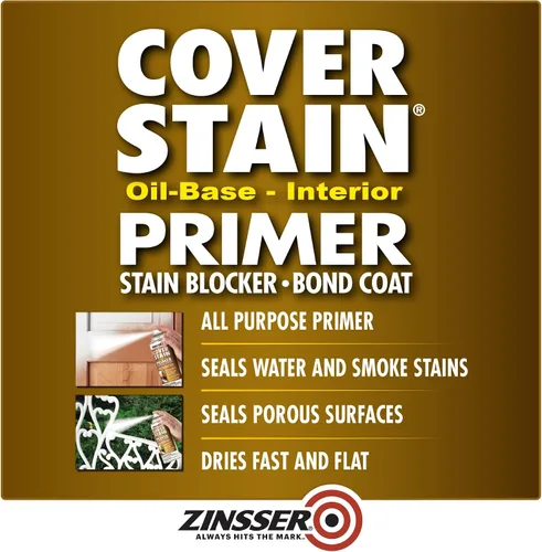 Miniatura 2 de Zinsser 3608 Imprimador en aerosol para cubrir manchas, de base de aceite, 13 onzas, blanco
