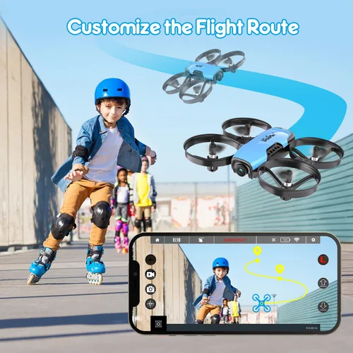 Miniatura 8 de Loolinn Dron con cámara para niños de 8 años o más como regalo - Dron para niños con cámara ajustable, fotos y videos, seguro para que los niños 3.