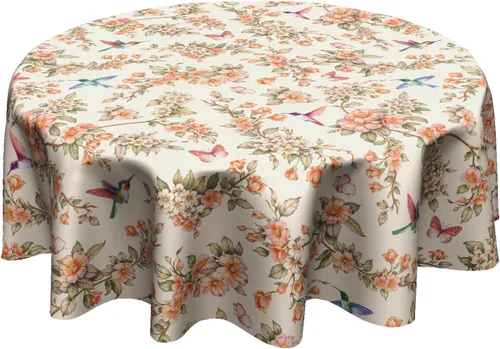 Miniatura 28 de Fall Tablecloth Round 60 Inch Autumn Thanksgiving Table Cloths Circle Pumpkin Buffalo Plaids Table Cloth Rustic Farmhouse Tablecloth for Holiday