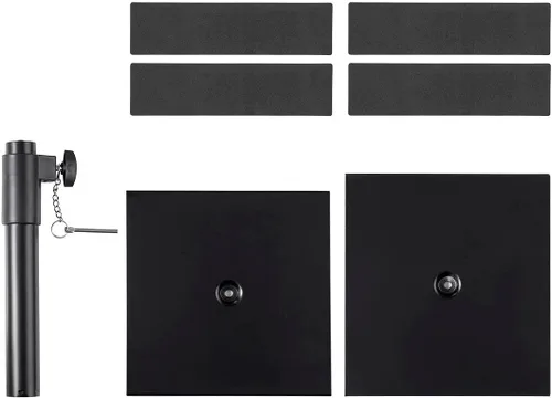 Miniatura 5 de Monoprice Soportes para monitor de estudio de escritorio (par) de acero resistente, altura ajustable de 12 a 18 pulgadas, soporta hasta 22 libras