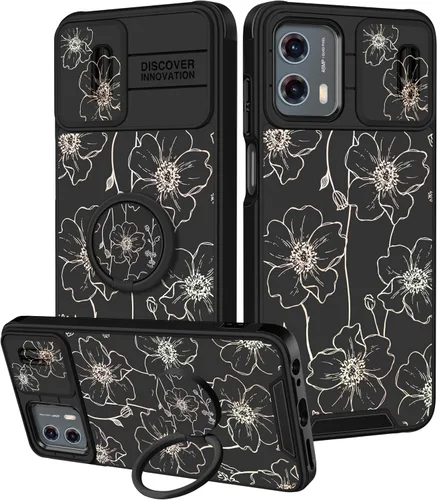 Miniatura 113 de Funermei Funda para Moto G Play 4G 2024 – Funda para teléfono para mujeres y niñas, diseño único de gato y libros, diseño único con funda