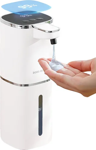 Miniatura 10 de Dispensador automático de jabón espumoso sin contacto, dispensador de jabón de manos inteligente recargable por USB, 9 niveles ajustables, 13.5 Negro