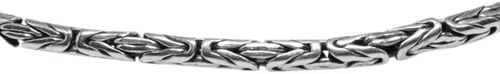 Miniatura 3 de BluSilver - Collar de cadena de plata de ley 925 de Bizantina hecho a mano en Bali 0.118in