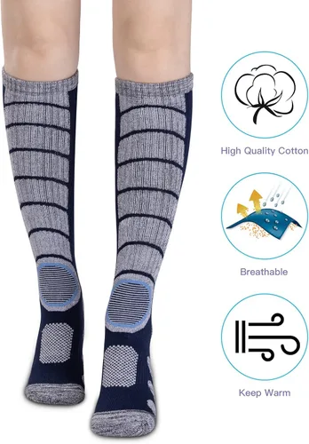 Miniatura 2 de Calcetines de esquí para mujeres y hombres, calcetines térmicos para esquí y snowboard, clima frío, calcetines de rendimiento de invierno, paquete