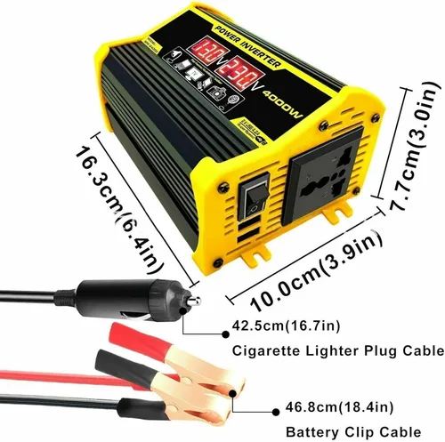 Miniatura 7 de Kit de panel solar con inversor de combinación de sistema solar de 4000 W, 12 V a 110 V/220 V, generador solar, sistema de red para el hogar