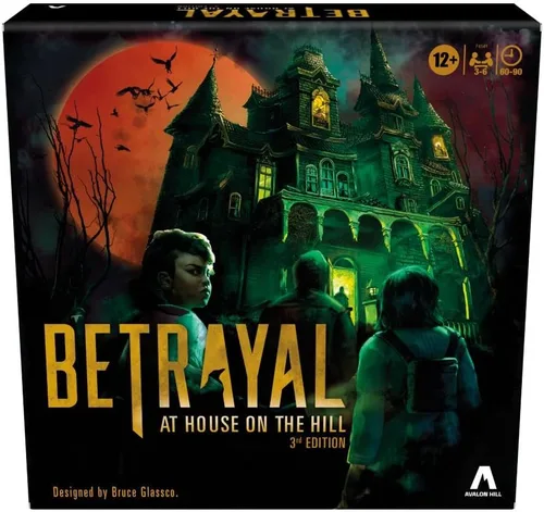 Avalon Hill Hasbro Gaming Betrayal at The House on The Hill - Juego de mesa cooperativo de 3ª edición, para edades de 12 años en adelante, 3-6