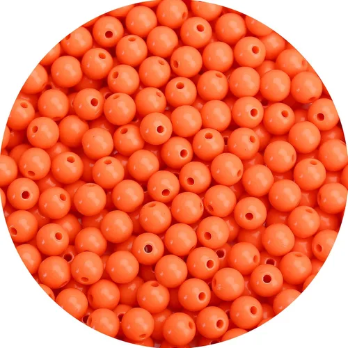 Miniatura 42 de BONNY BOXX 2000 piezas 4 mm cuentas redondas de acrílico de zafiro suave, bolas de plástico de chicle de burbujas, cuentas gruesas de bolas