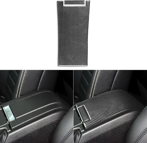 Miniatura 8 de NVCNX Fibra de Carbono Compatible con Ford Mustang GT Shelby 2010-2014 2011 2012 2013 Consola Central del Coche Transmisión Automática Caja