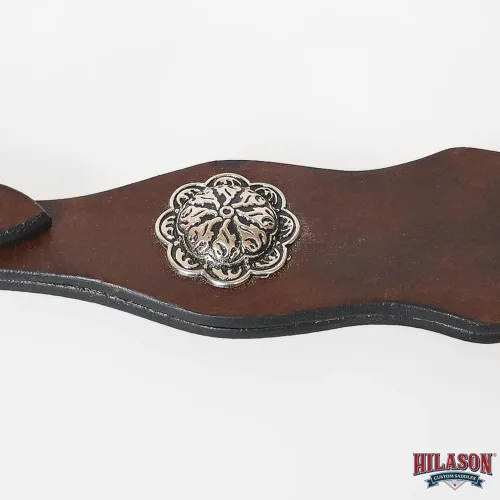 Miniatura 5 de HILASON Western Horse Tack Quick Change Buckle Slobber Straps Marrón oscuro
