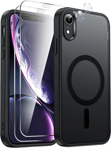 Miniatura 7 de LeYi Funda para iPhone XR: con protector de pantalla X2 + 2 funda para cámara [compatible con MagSafe] Funda protectora magnética i iphoneXR